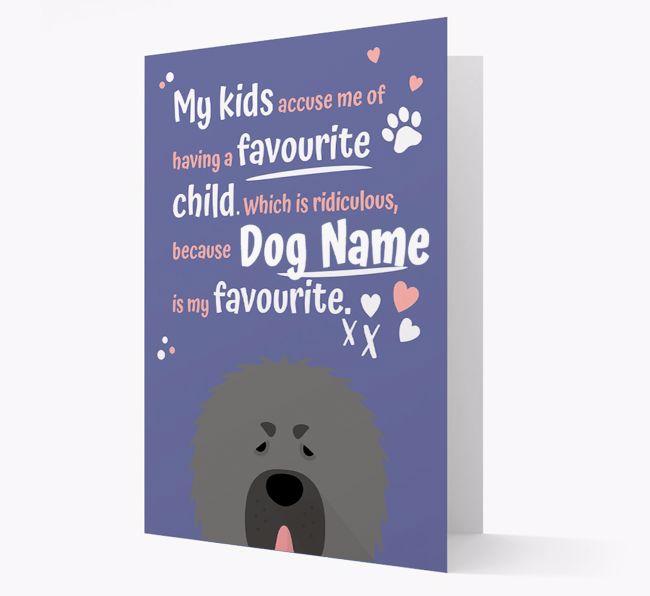 'Favourite Child' - Personalised {breedFullName} Card 